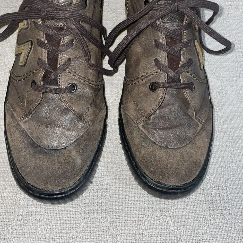 True Religion Men’s Casual Sneakers Size 11 M Brown Leather Going Out Party Fun
